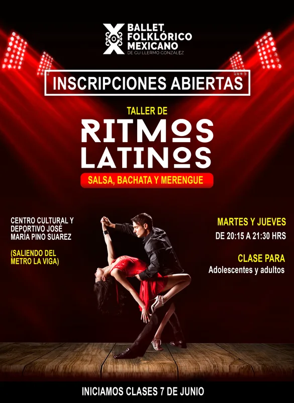 Ritmos latinos, diseño para Ballet Folklórico Mexicano